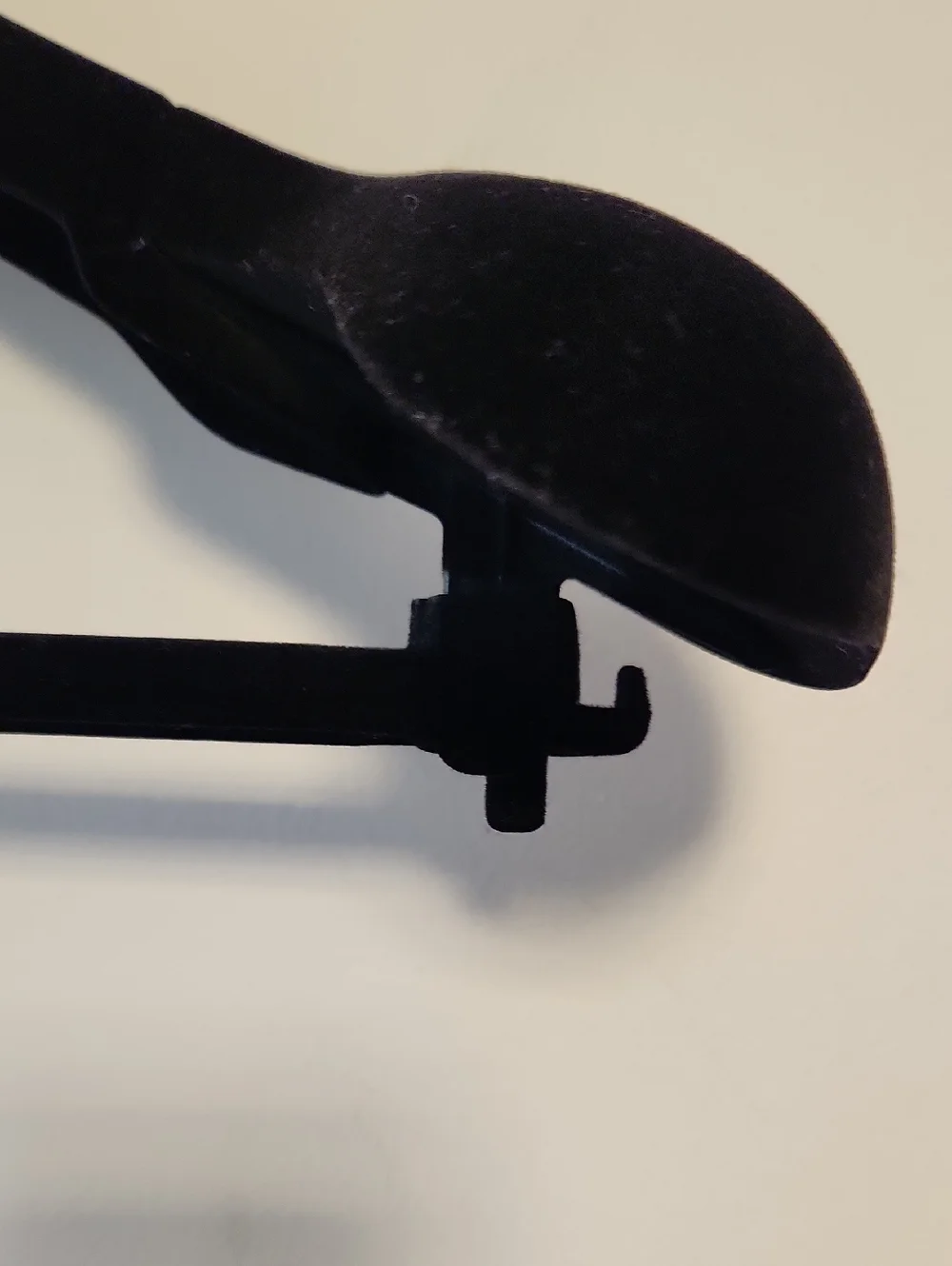 Versace Black Velvet Padded Hanger with Trousers Bar